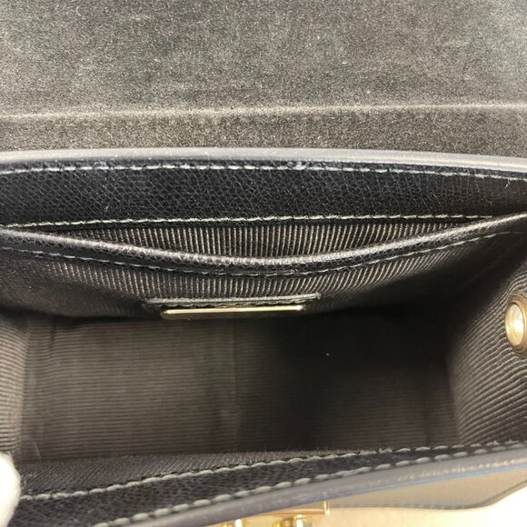 Furla Black Leather Mini Metropolis Chain Crossbody Bag - Preowned - Picture 9 of 16